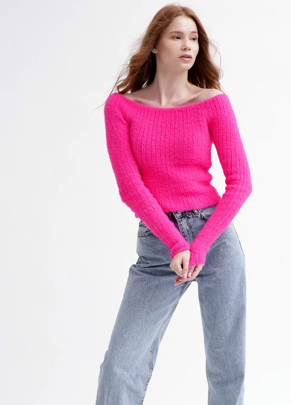 Малиновий демісезонний в`язаний топ Carica