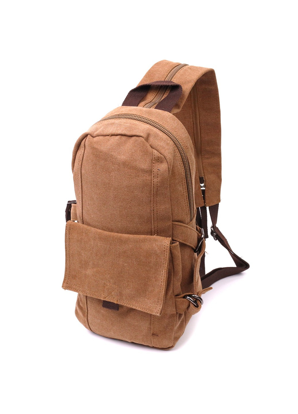 Місткий текстильний рюкзак у стилі мілітарі Vintagе 22180 Коричневий Vintage (267948740)