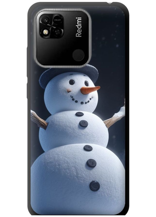 TPU чорний чохол 'Сніговик' для Endorphone Xiaomi Redmi 10A (275651363)