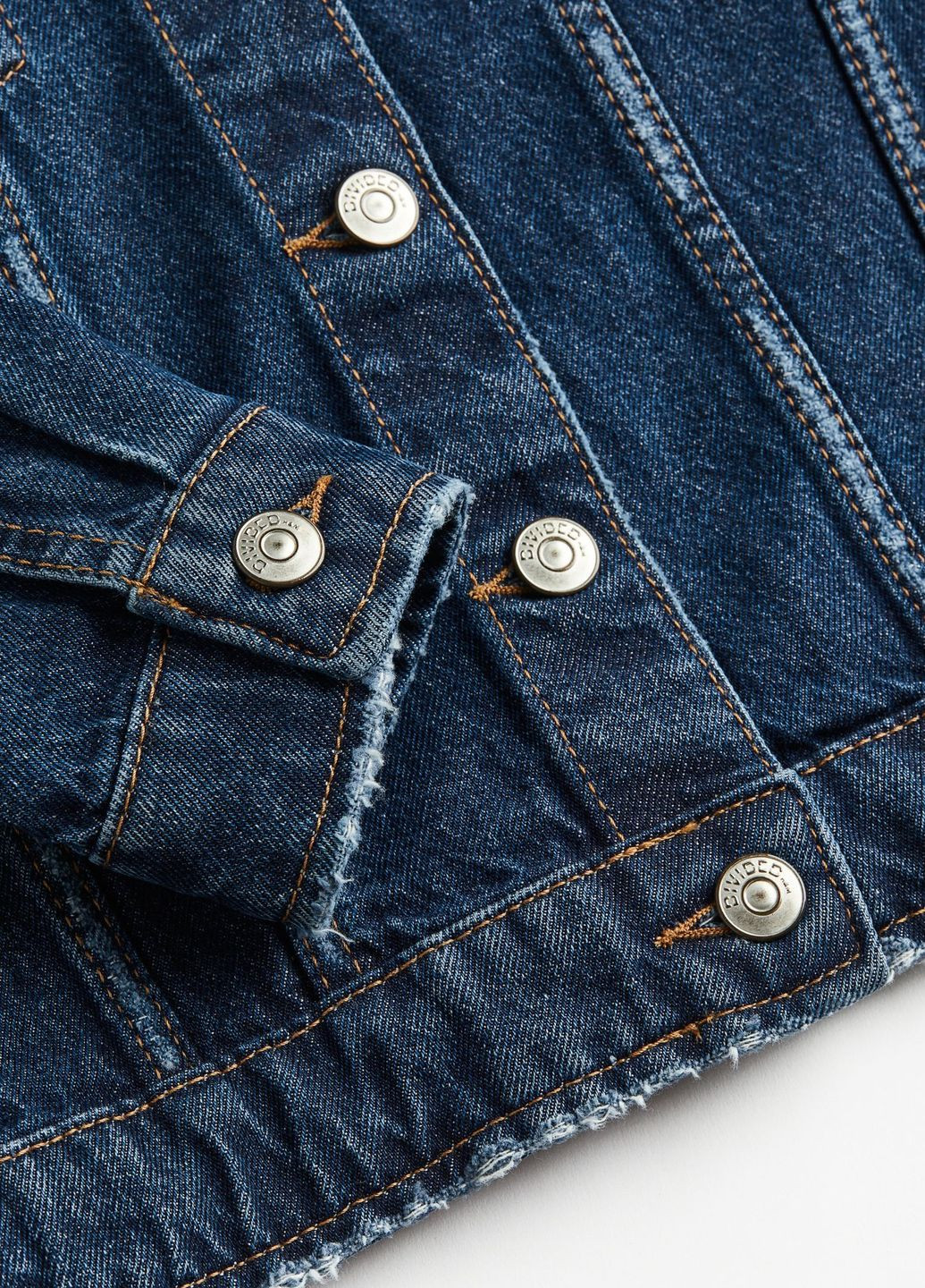 Темно-синя демісезонна куртка джинсова H&M