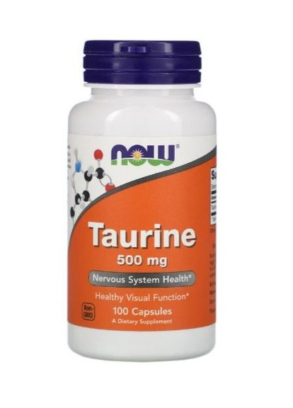 Taurine 500 mg 100 Veg Caps Now Foods (257079358)