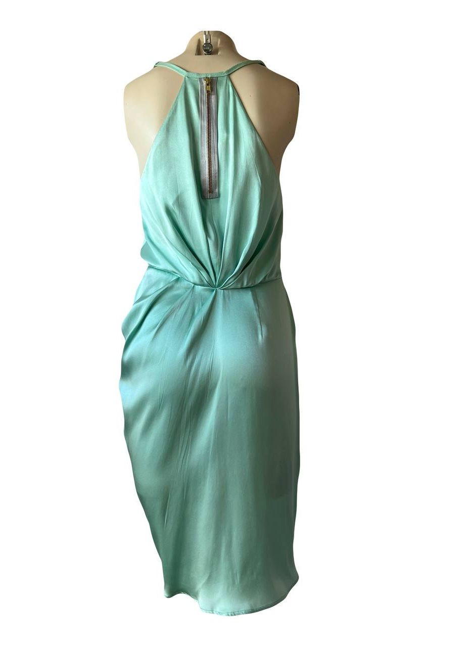 Светло-зеленое вечернее, коктейльное, кэжуал платье Designers Remix однотонное