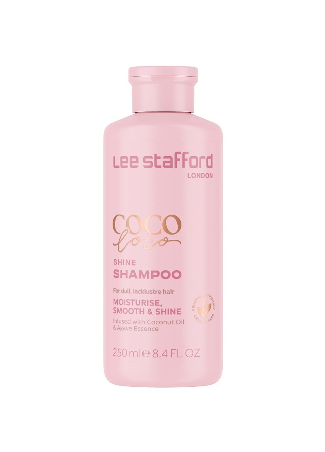 Шампунь для блиску з кокосовою олією Coco Loco Shine Shampoo 250 мл Lee Stafford (274726721)