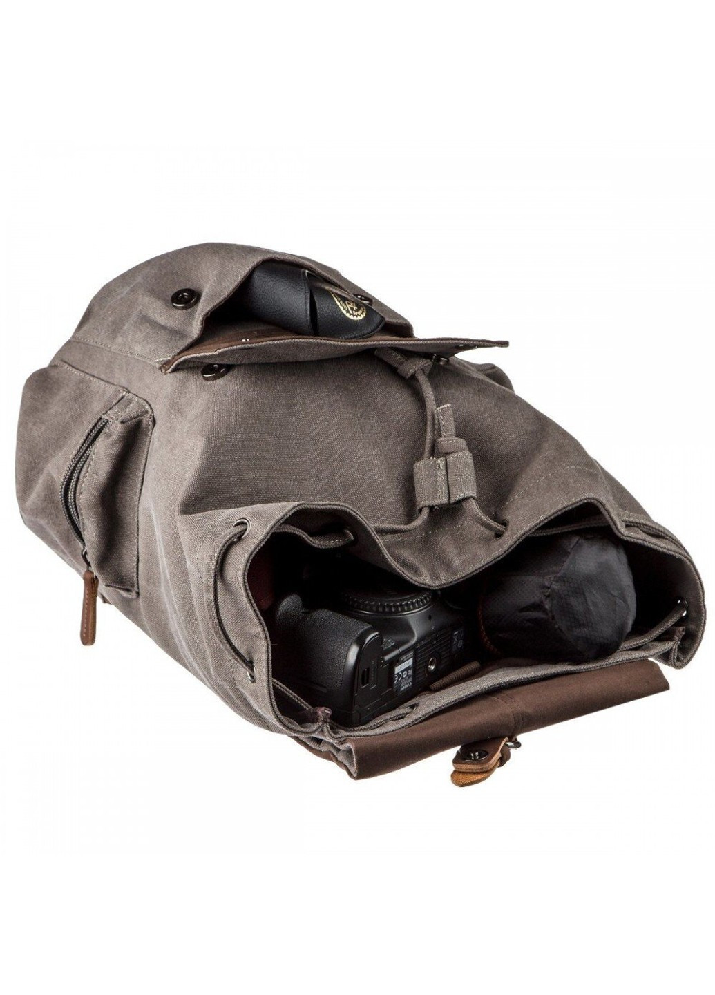 Текстильный серый рюкзак 20133 Vintage (262523934)