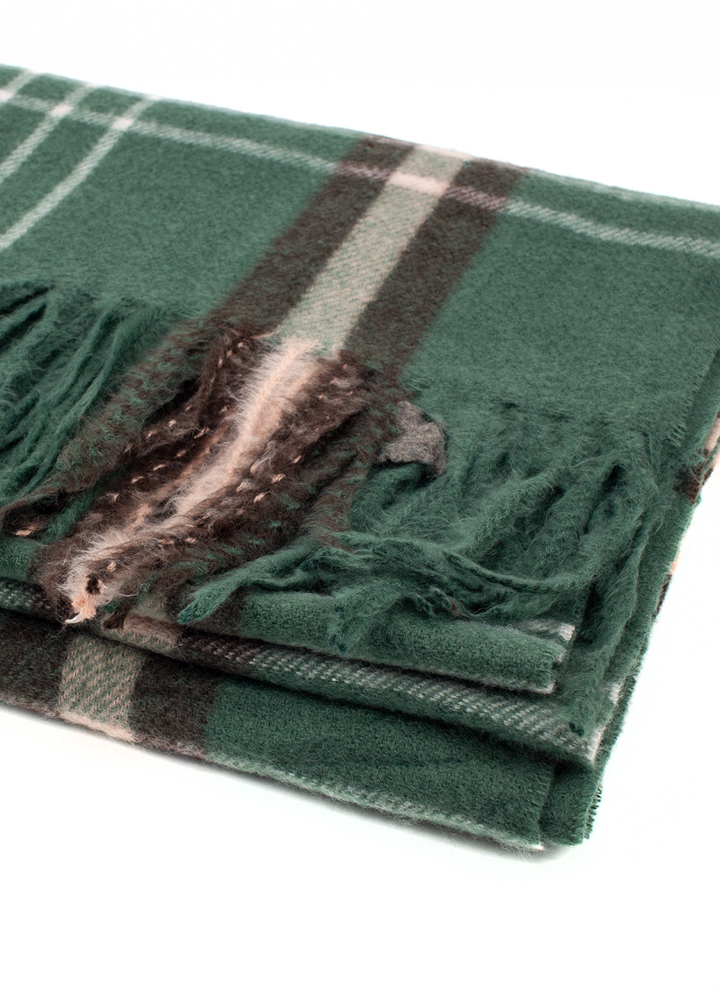 Женский шарф с бахрамой, зеленый Corze j10gr (269449224)