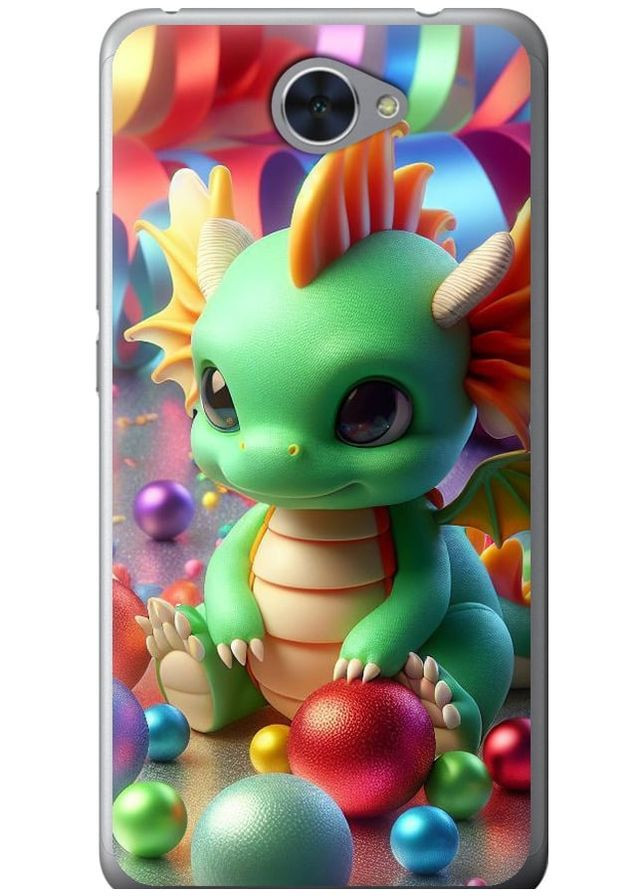 Силиконовый чехол 'Веселый дракончик' для Endorphone Huawei Y7 2017 (275459094)