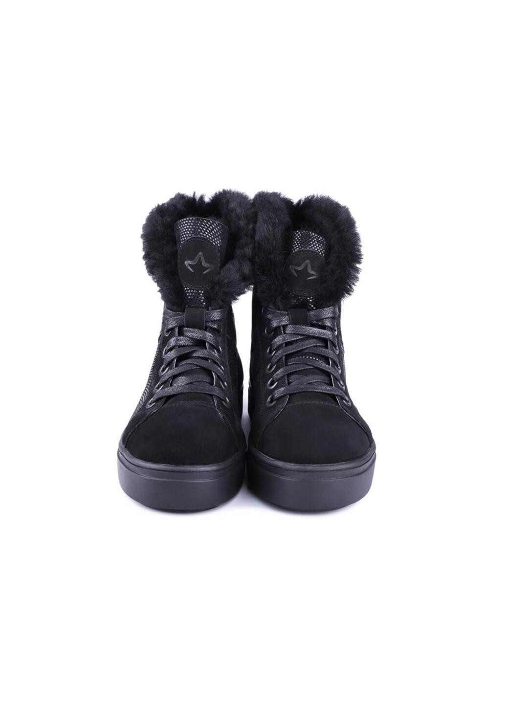 Зимние ботинки женские бренда 8500764_(52н) Mida из натурального нубука