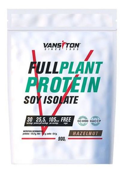 Протеин Соевый изолят Plant protein 900г Лесной орех Vansiton (260027272)