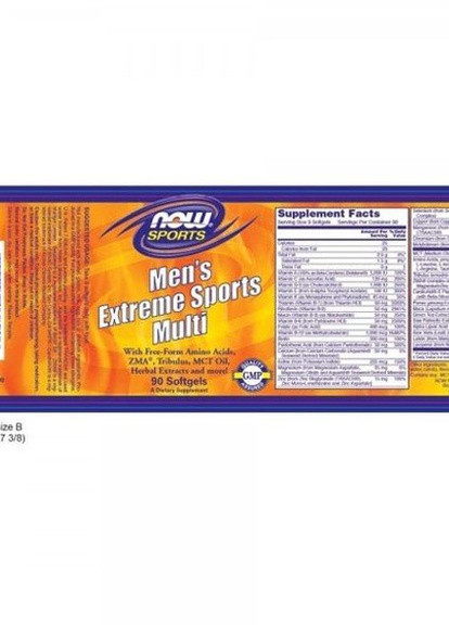 Men's Extreme Sports Multi 90 Softgels Now Foods (256720463)