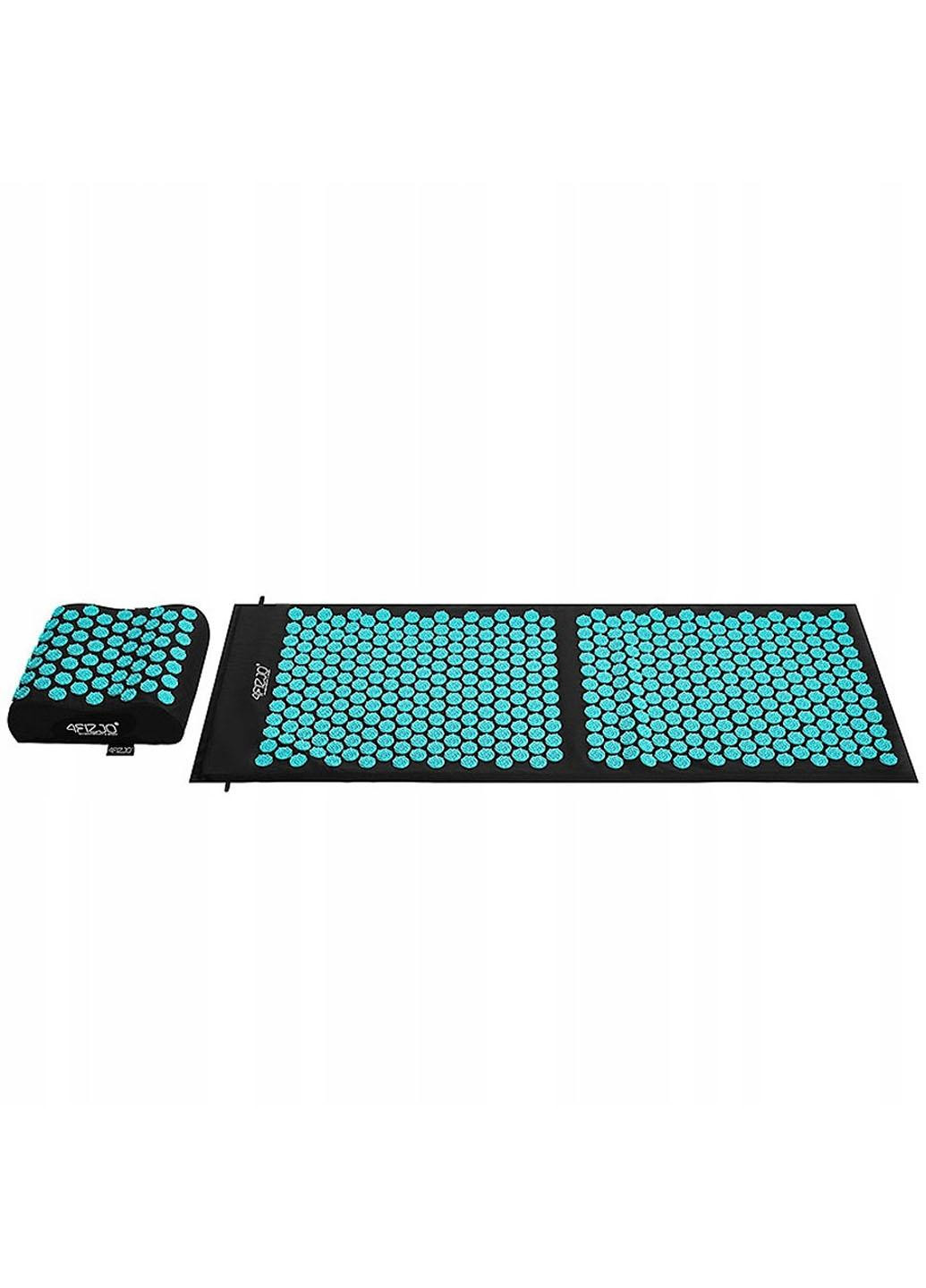 Коврик акупунктурный с подушкой Ergo Mat XL Аппликатор Кузнецова 4FJ0384 Black/Blue 4FIZJO (259180273)