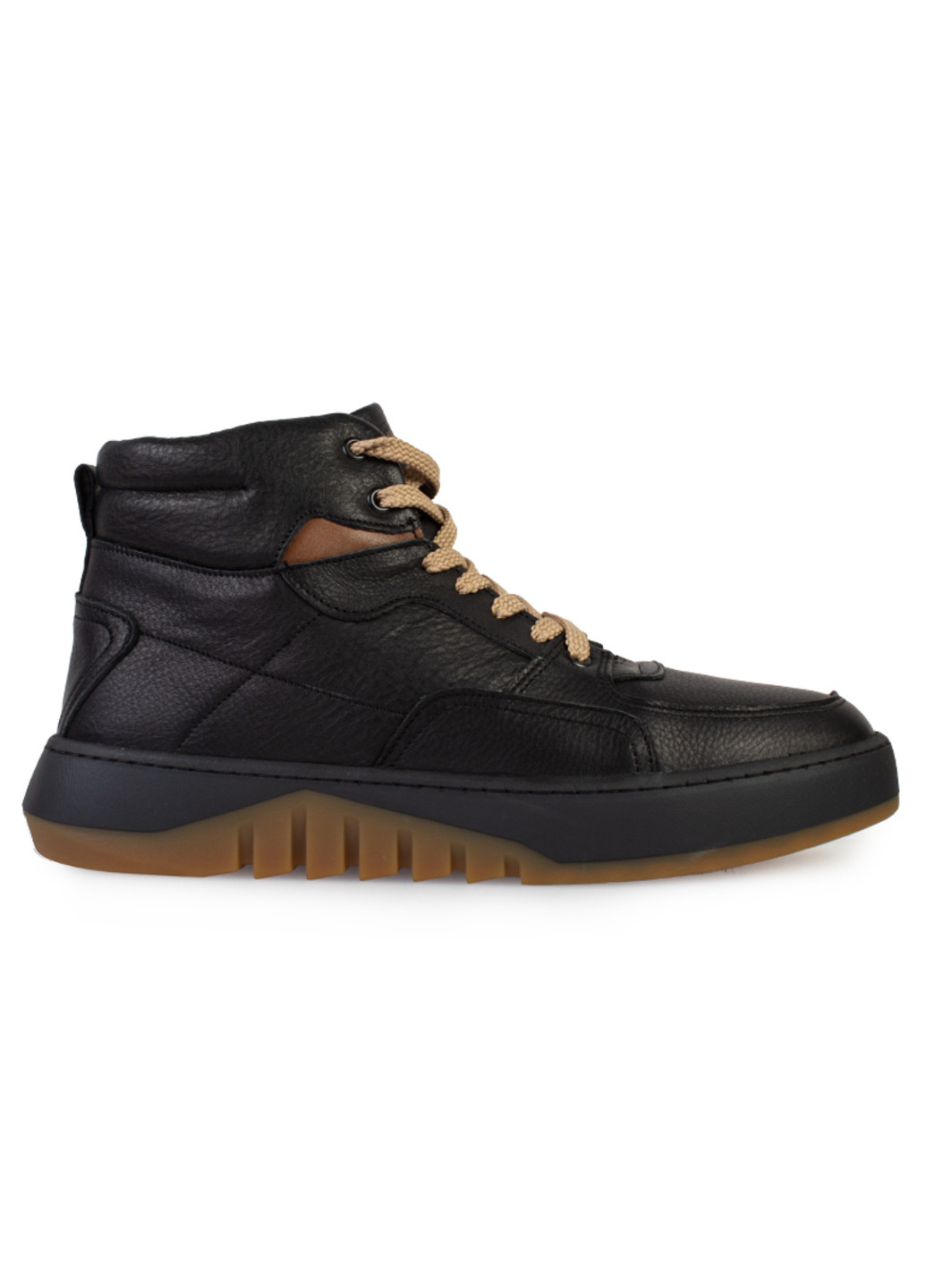 Черные зимние ботинки мужские бренда 9501113_(1) ModaMilano