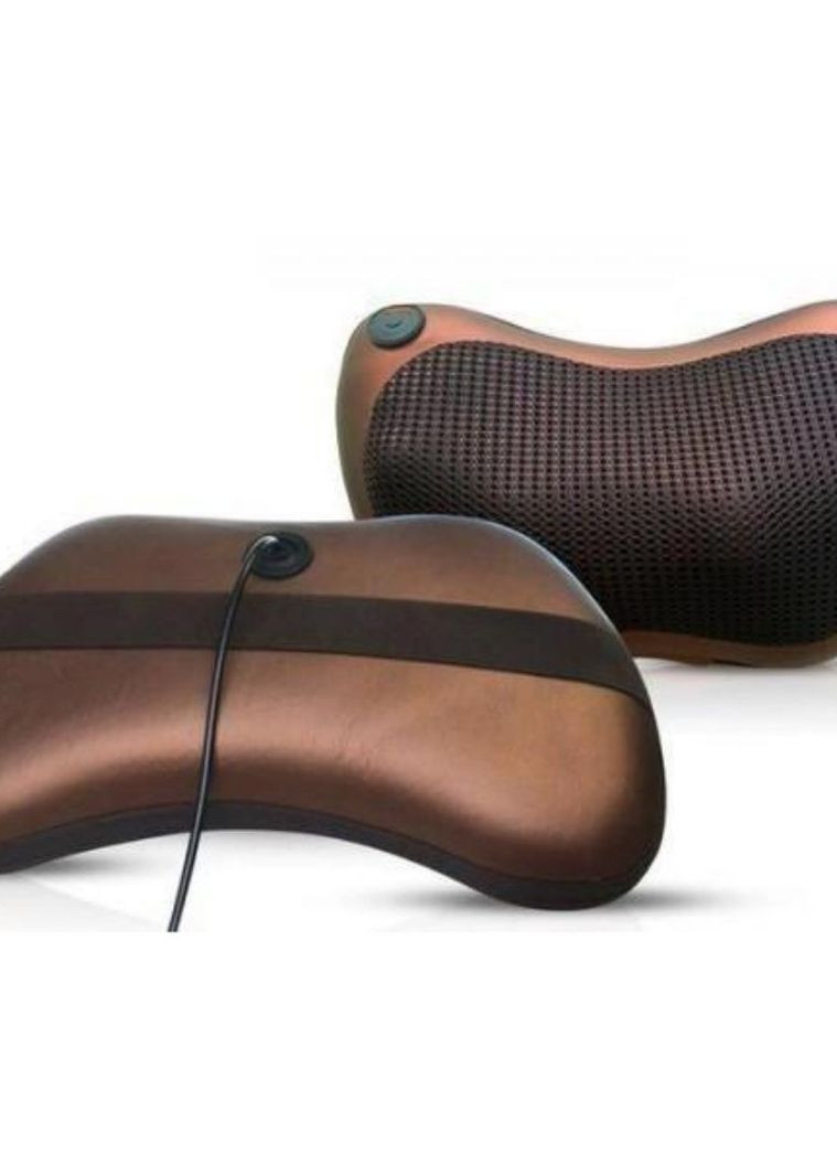 Автомобильная массажёр-подушка для шеи Massage pillow CHM-8028 роликовый коричневый (MER-13123_329) XPRO (261330236)