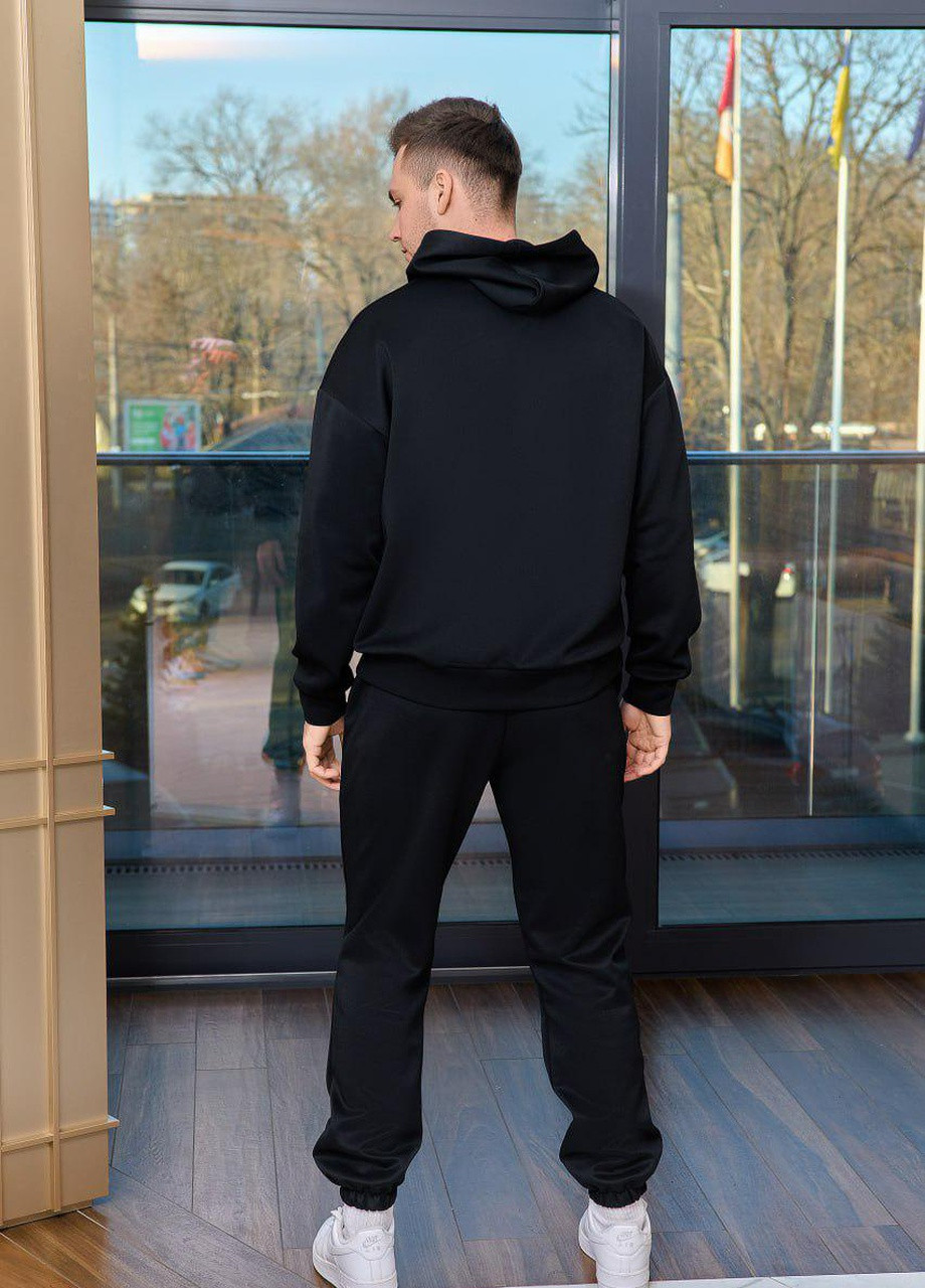 Спортивный мужской костюм цвета черный р.48/50 407305 New Trend (258252081)