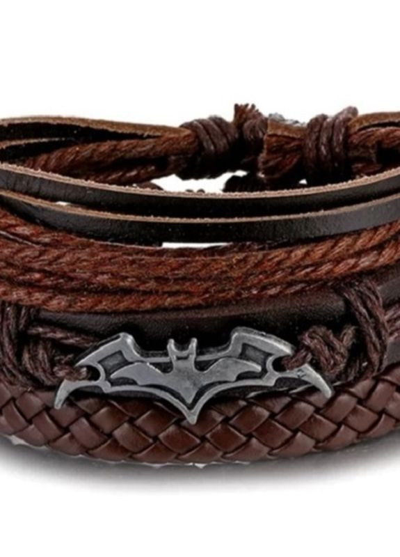 Набор кожаных мужских браслетов "Бэтмен" No Brand (265021588)