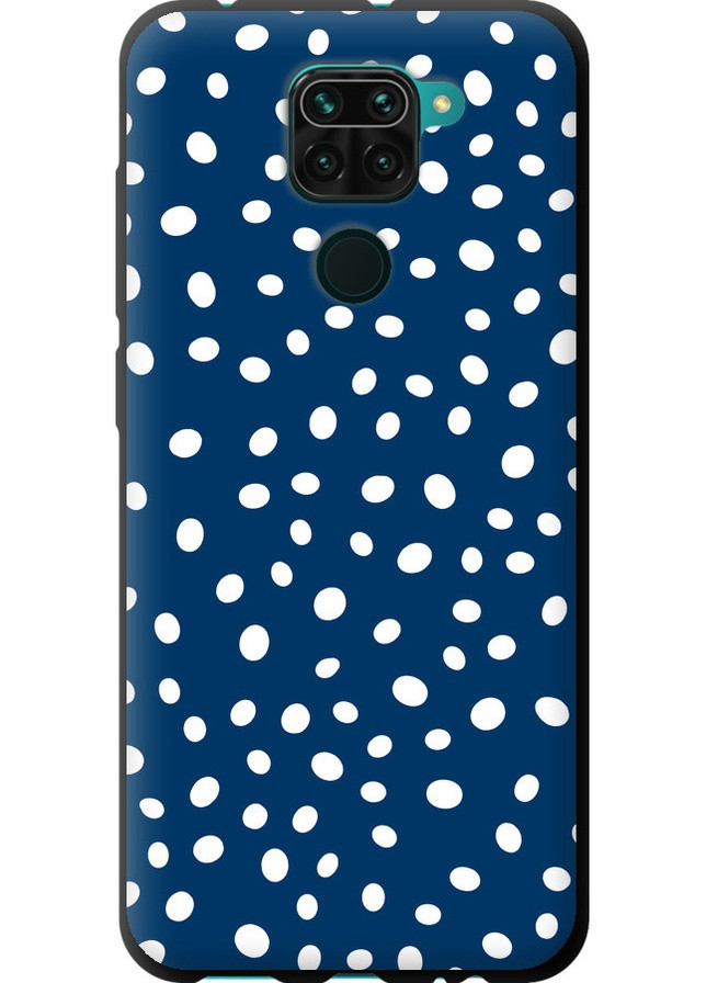 TPU чорний чохол 'Горошок v3' для Endorphone Xiaomi Redmi Note 9 (258091589)