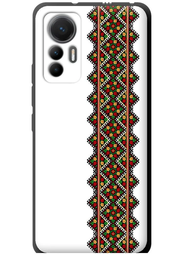 TPU чорний чохол 'Вишиванка 17' для Endorphone Xiaomi 12 Lite (269360163)