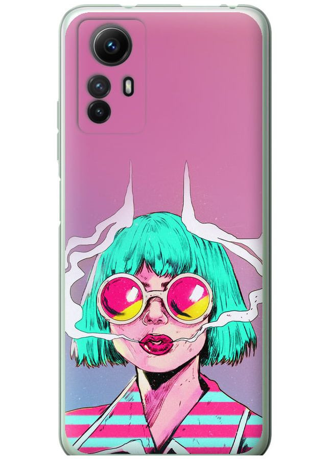 Силиконовый чехол 'Поп арт девушка' для Endorphone Xiaomi Redmi Note 12S (276192888)