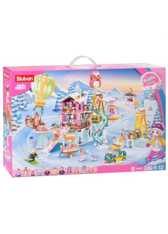 Конструктор M38-B0962 Happy Diary Лыжный курорт, 1065 дет Sluban (269266701)