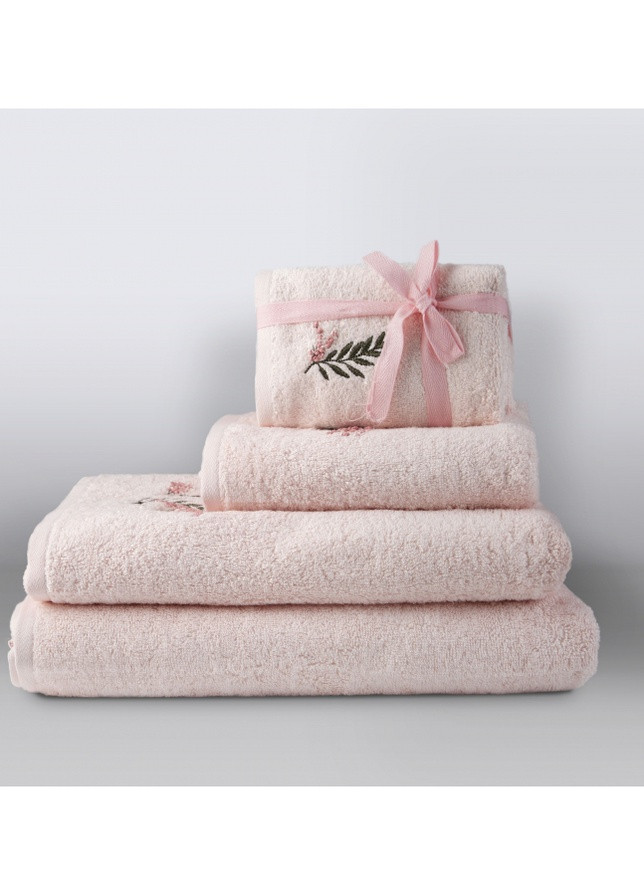 Irya полотенце - rina pembe розовый 70*140 орнамент розовый производство - Турция