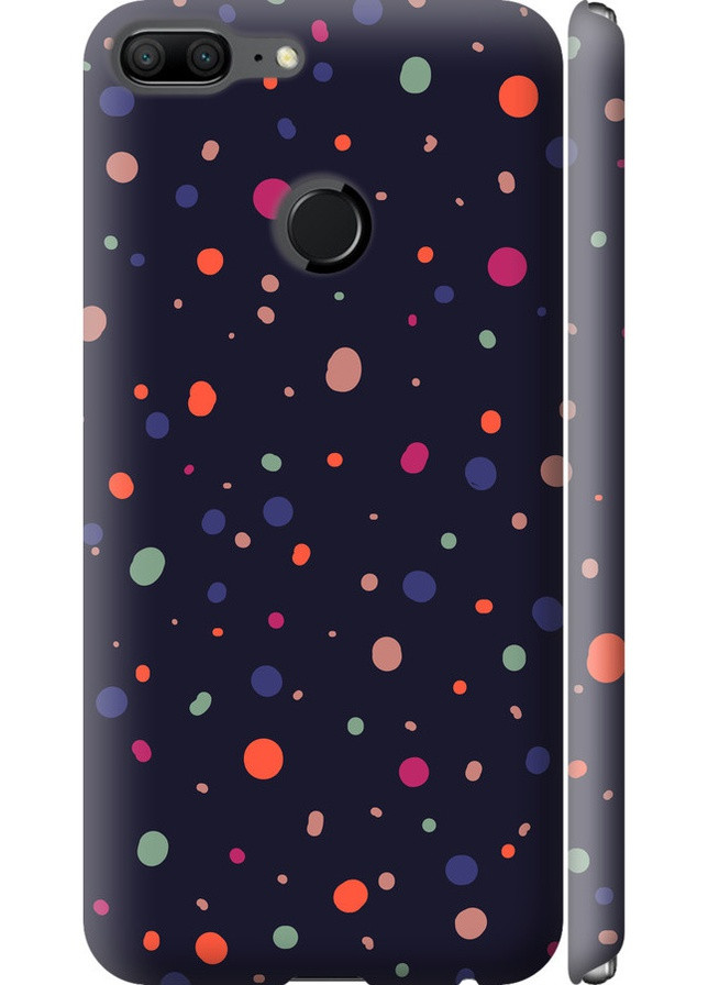 3D пластиковий матовий чохол 'Горошок v2' для Endorphone Huawei Honor 9 Lite (258090261)