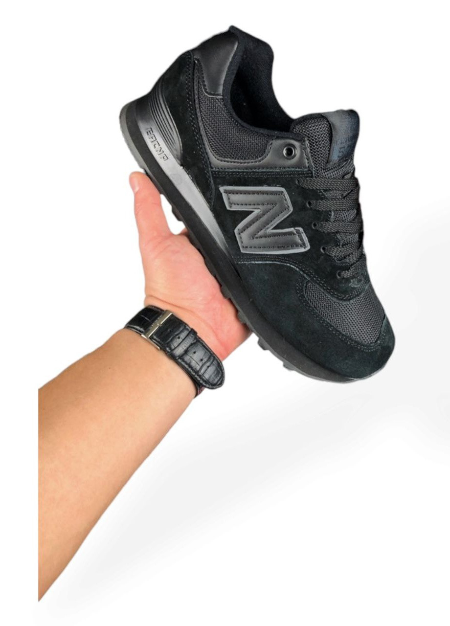 Черные демисезонные кроссовки женские new balance 1в1 (реплика) черные No Brand Classic 574