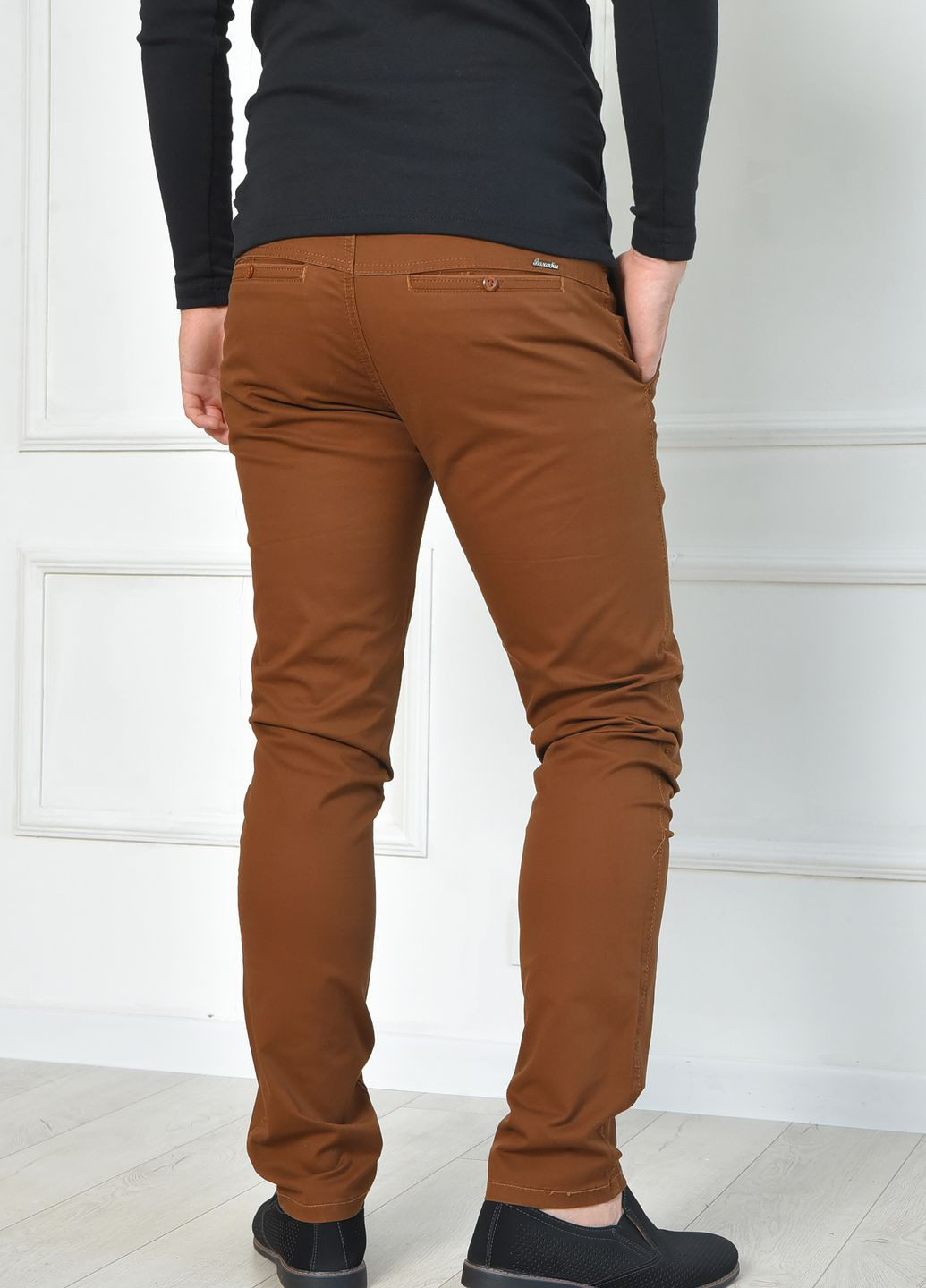 Штани чоловічі коричневого кольору Let's Shop (262442882)