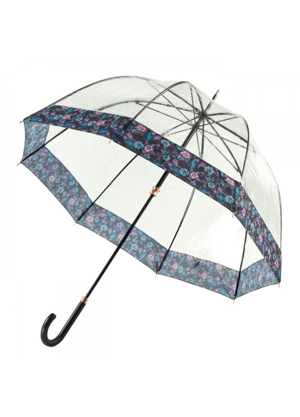 Жіноча механічна парасолька-тростина Birdcage-2 Luxe L866 Luminous Floral (Сяючі квіти) Fulton (262449435)