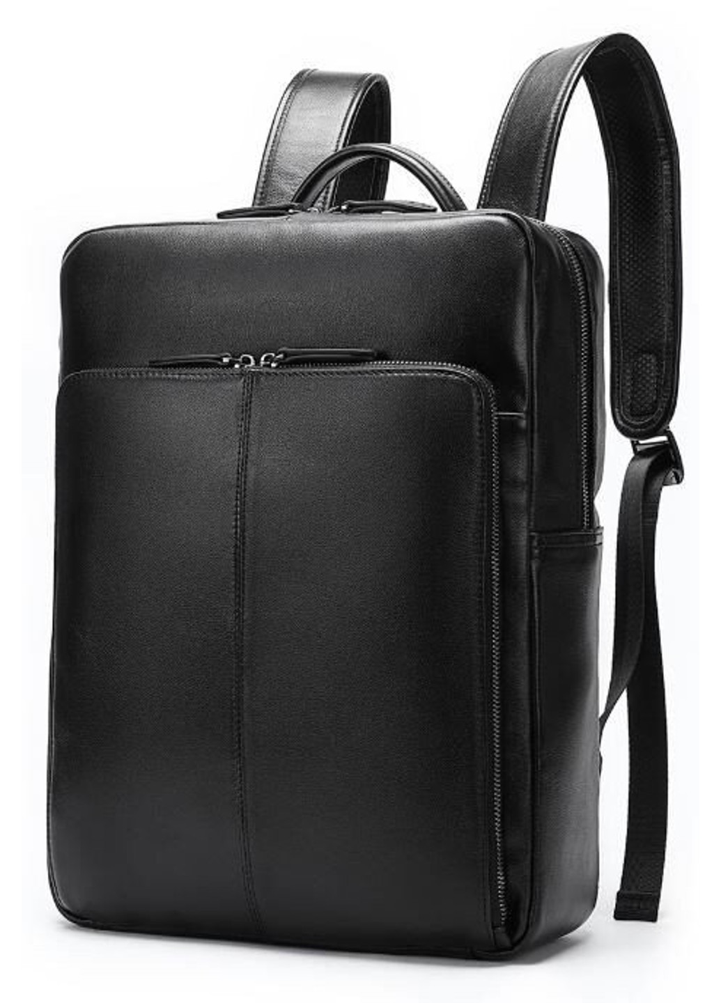 Шкіряний чорний рюкзак 14822 Чорний Vintage (262522723)