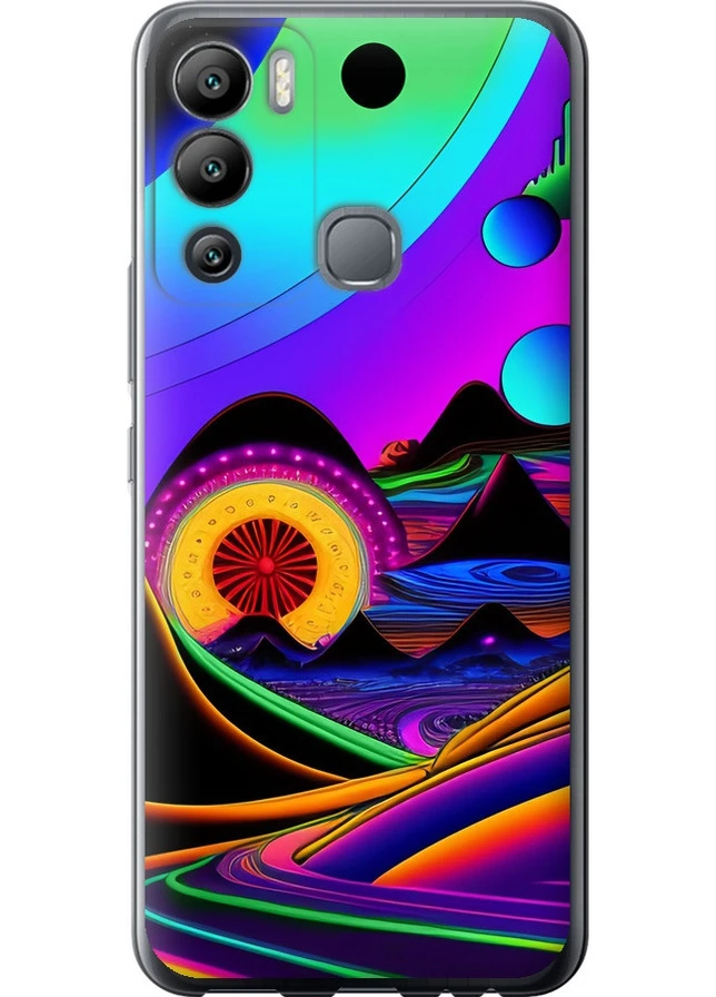Силиконовый чехол 'Абстракция v3' для Endorphone Infinix Hot 12i (258212992)
