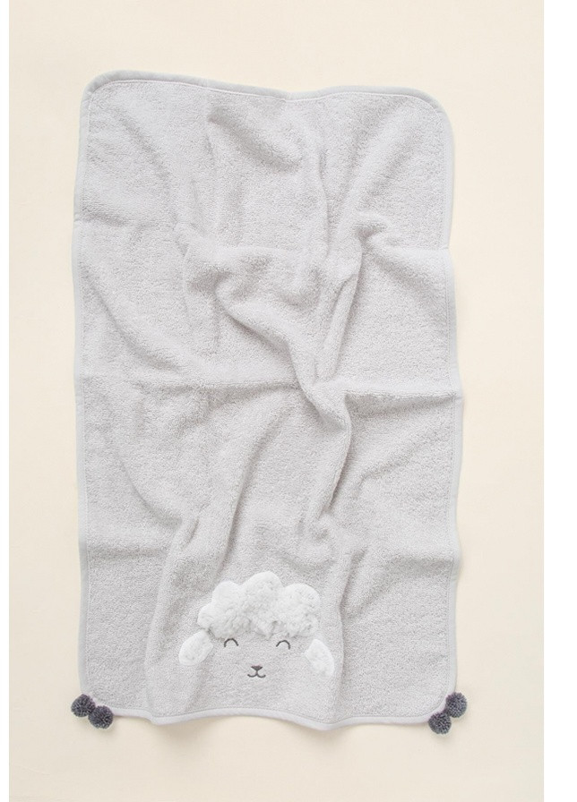 Irya рушник дитячий - wooly a.gri 50*75 світло-сірий орнамент світло-сірий виробництво - Туреччина
