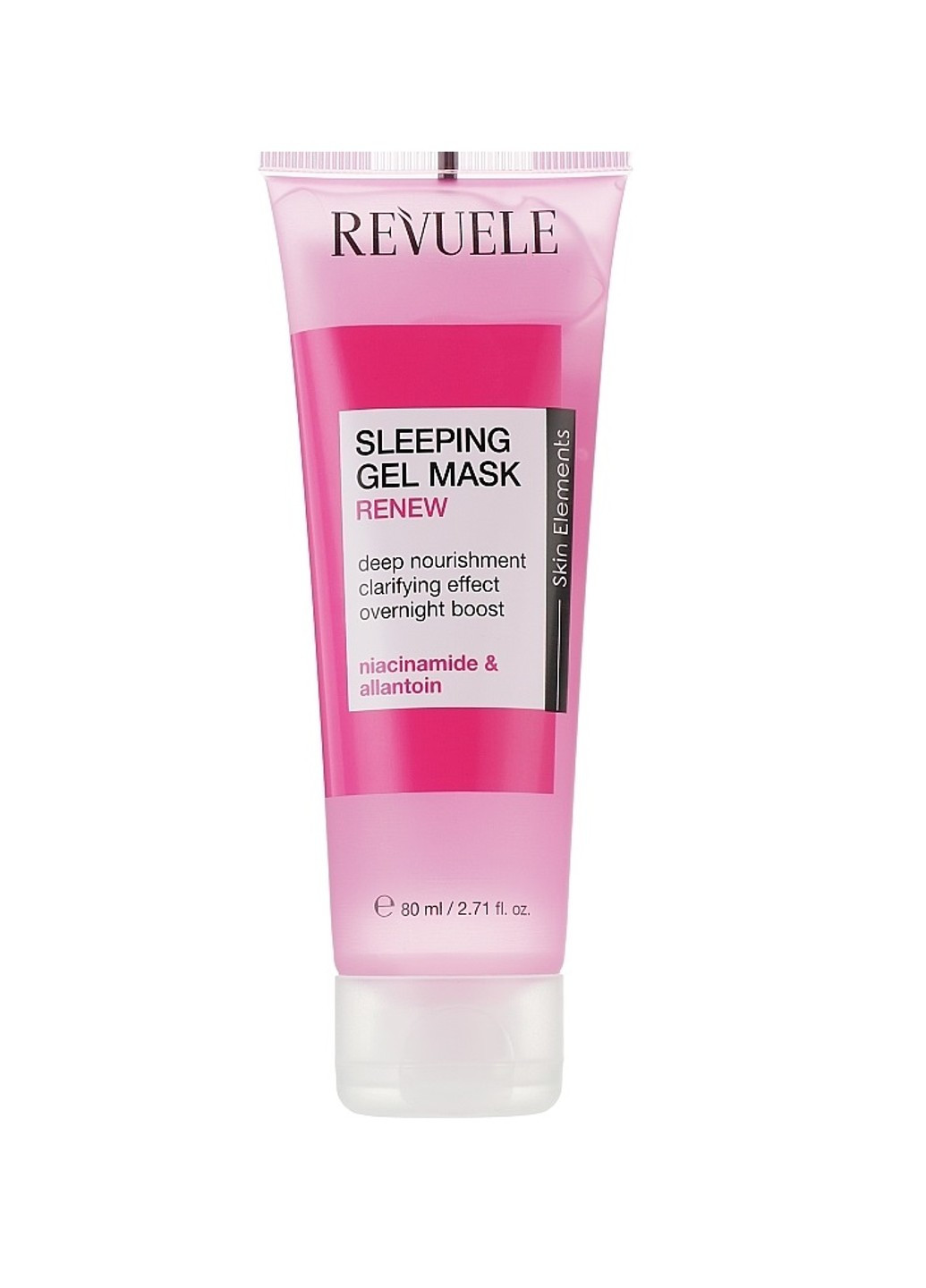 Відновлююча маска для обличчя нічна Рожева Sleeping Gel Mask 80 мл REVUELE (258724195)