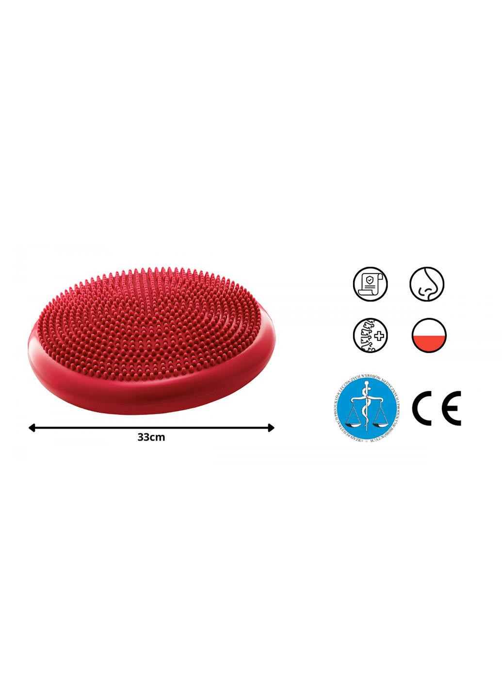 Балансувальна подушка-диск PRO+ 33 см (сенсомоторна) масажна 4FJ0312 Red 4FIZJO (258354798)