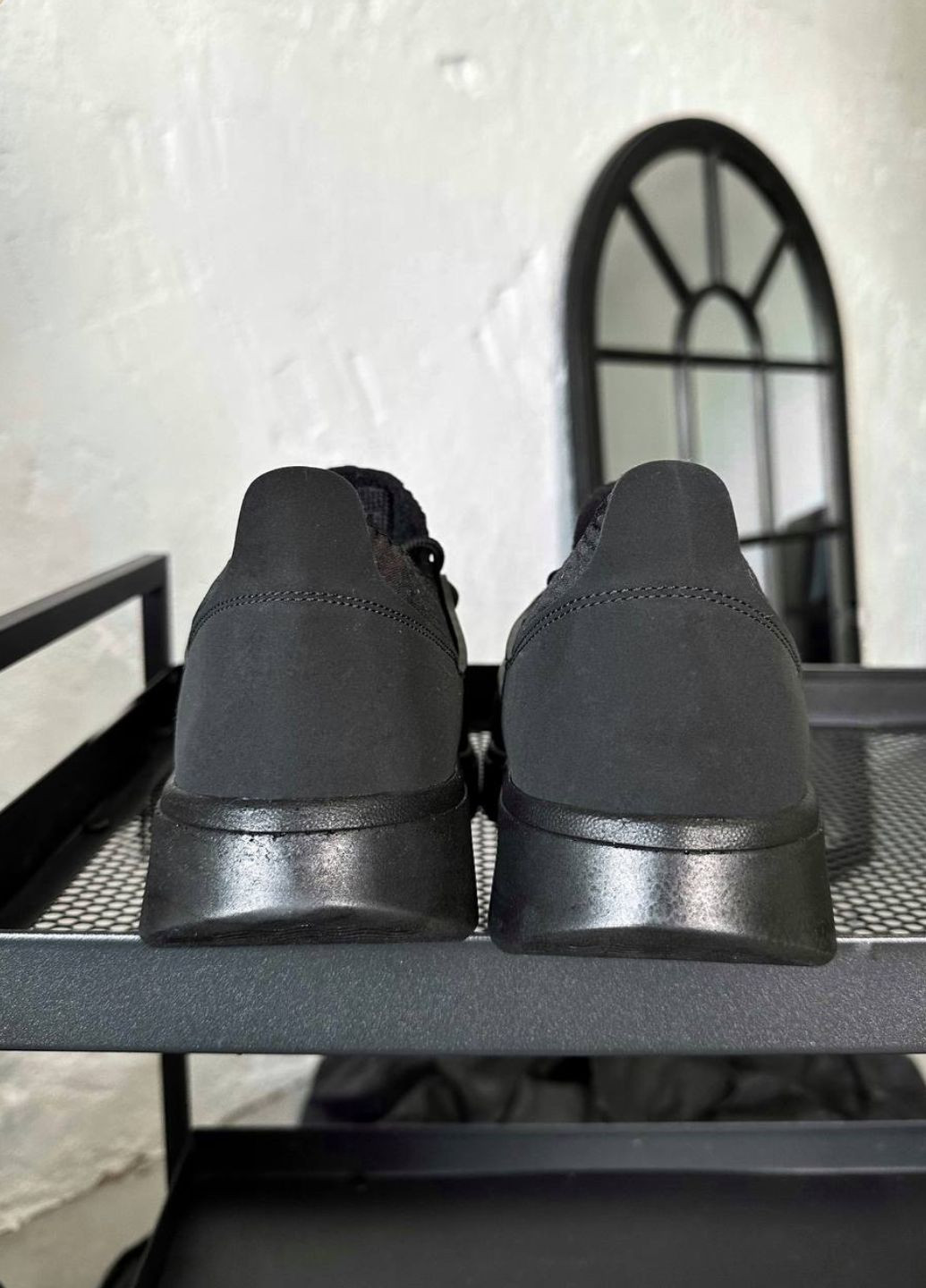 Черные демисезонные легкие мужские кроссовки No Brand