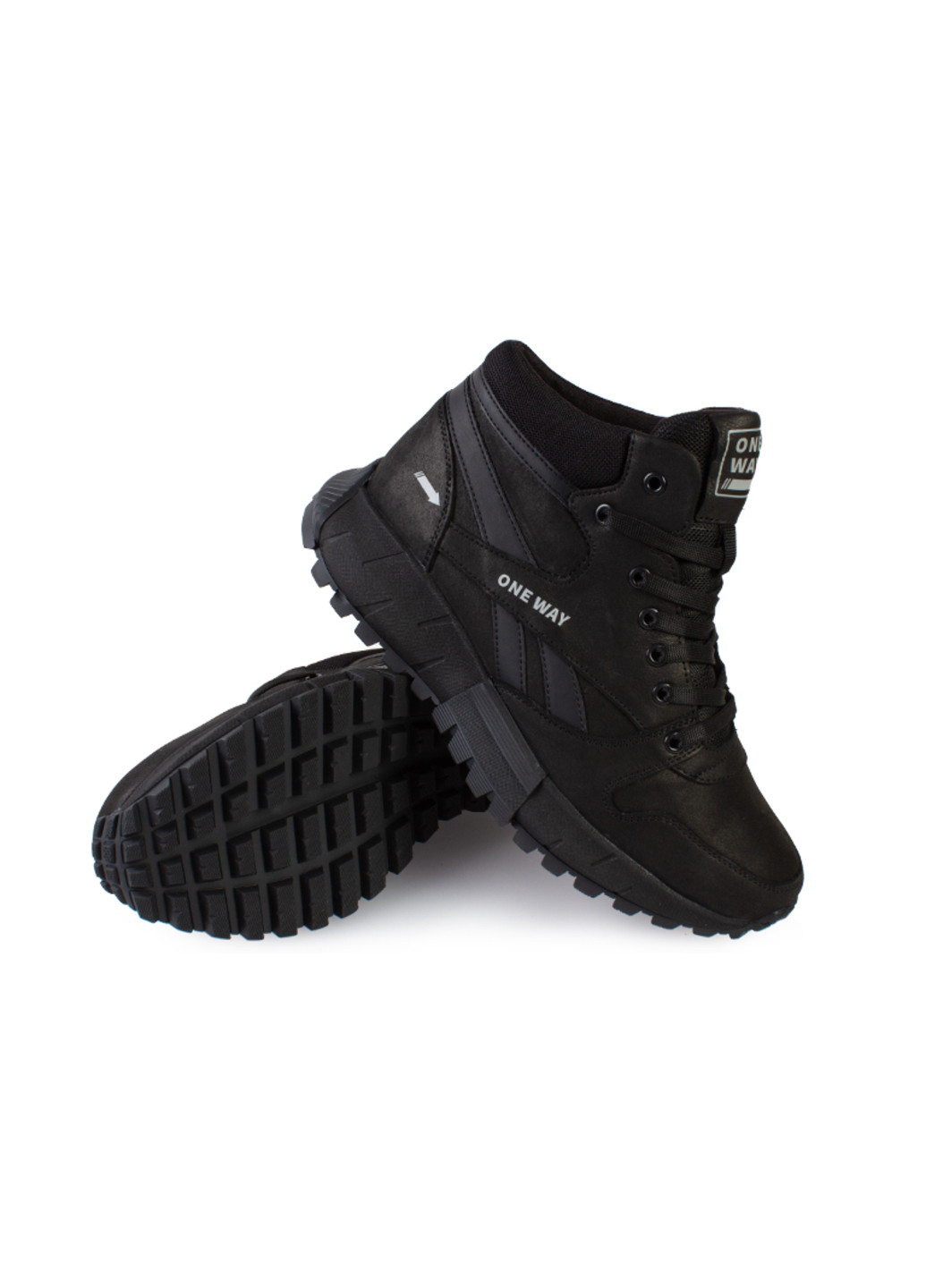 Черные зимние ботинки мужские бренда 9501143_(1) ModaMilano