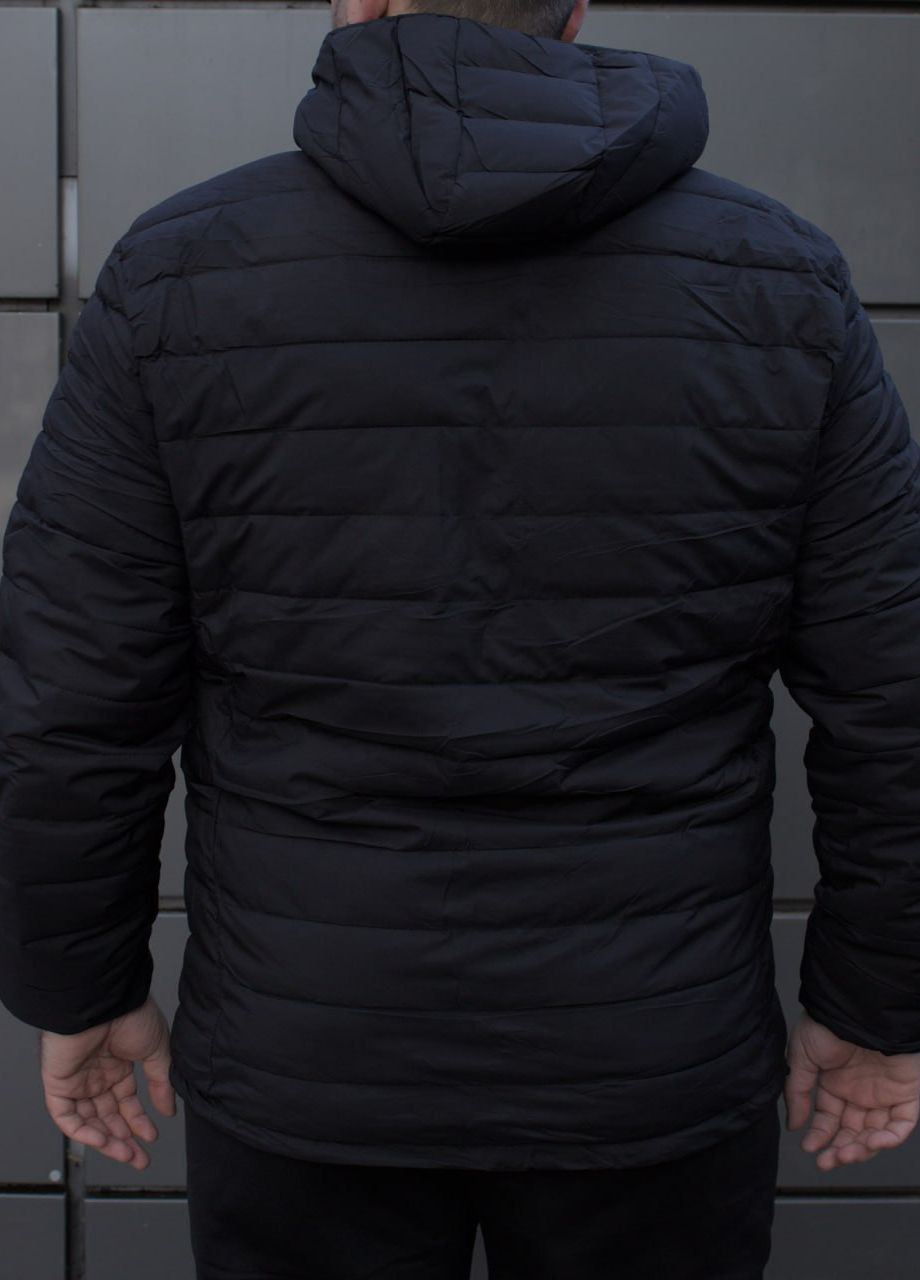 Черная демисезонная утепленная стеганная куртка Vakko
