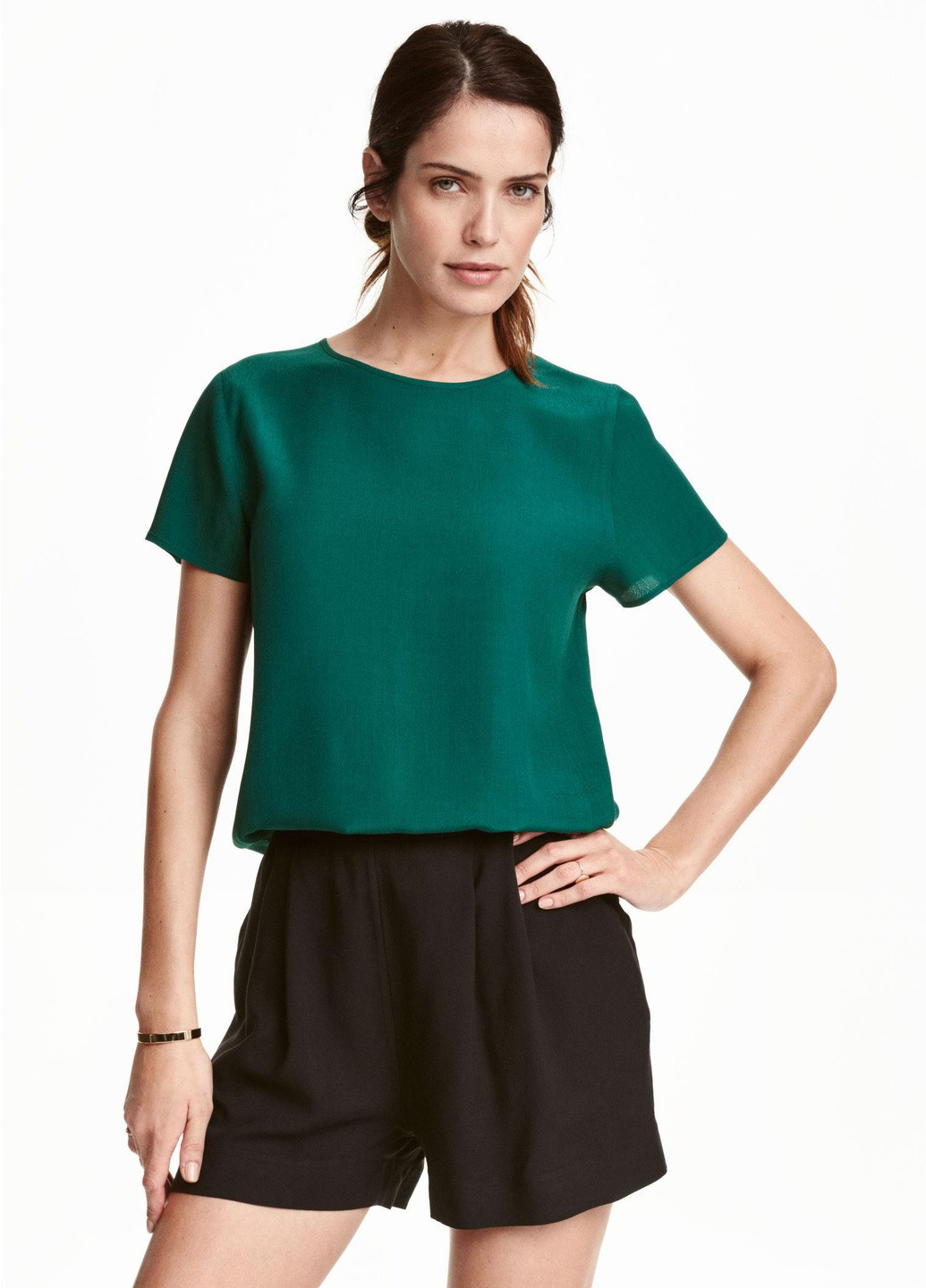 Зелена блуза літо,зелений, H&M