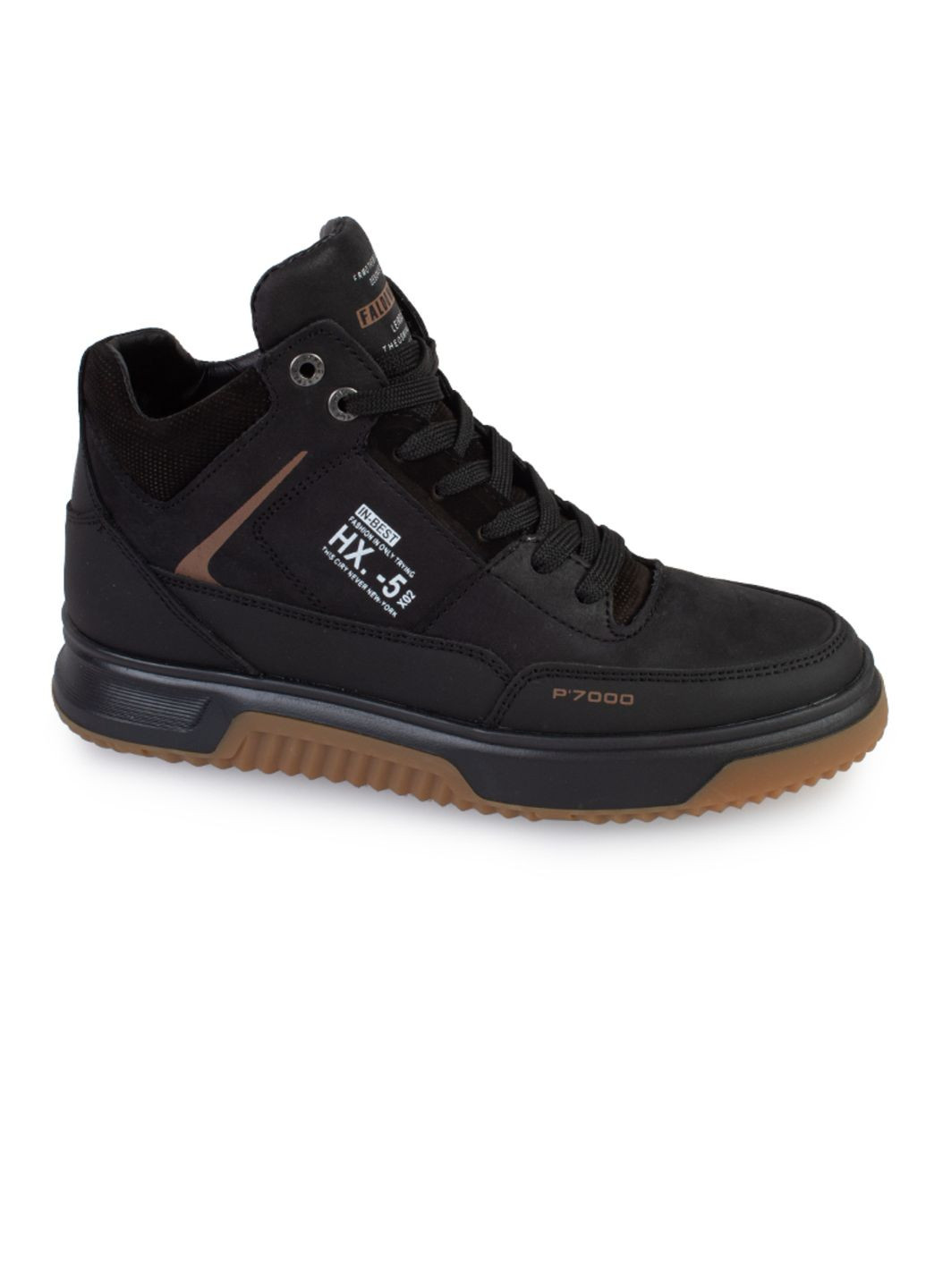 Черные зимние ботинки мужские бренда 9501110_(1) ModaMilano