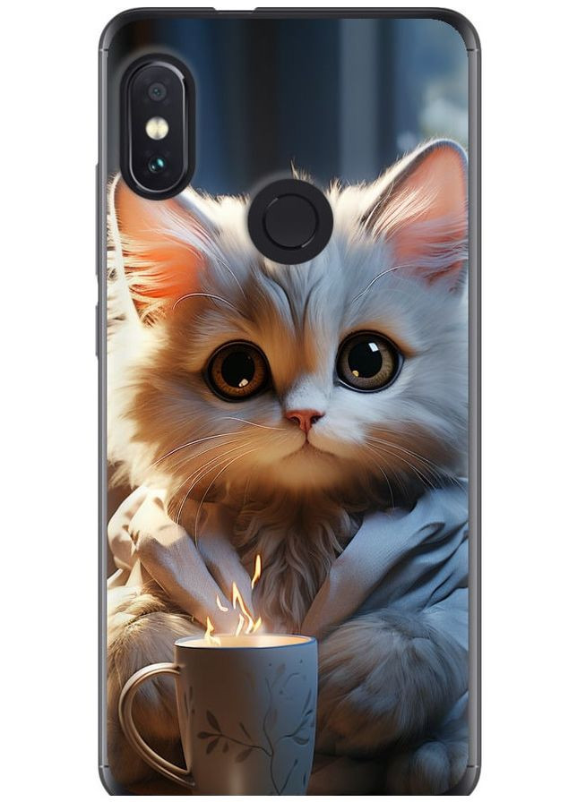 Силіконовий чохол 'Білий кіт' для Endorphone xiaomi redmi note 5 (265397255)