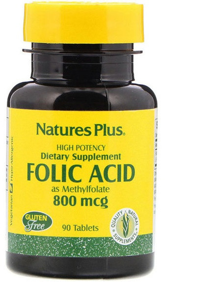 Nature's Plus Folic Acid 800 mcg 90 Tabs NTP1790 Natures Plus (256719624)