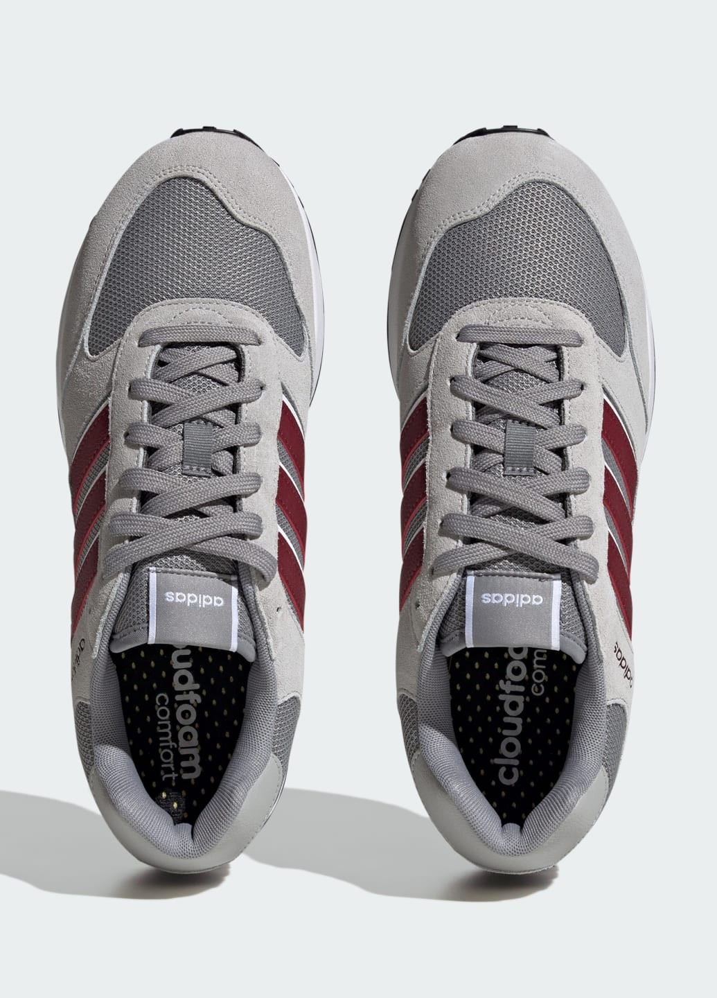 Сірі всесезон кросівки run 80s adidas