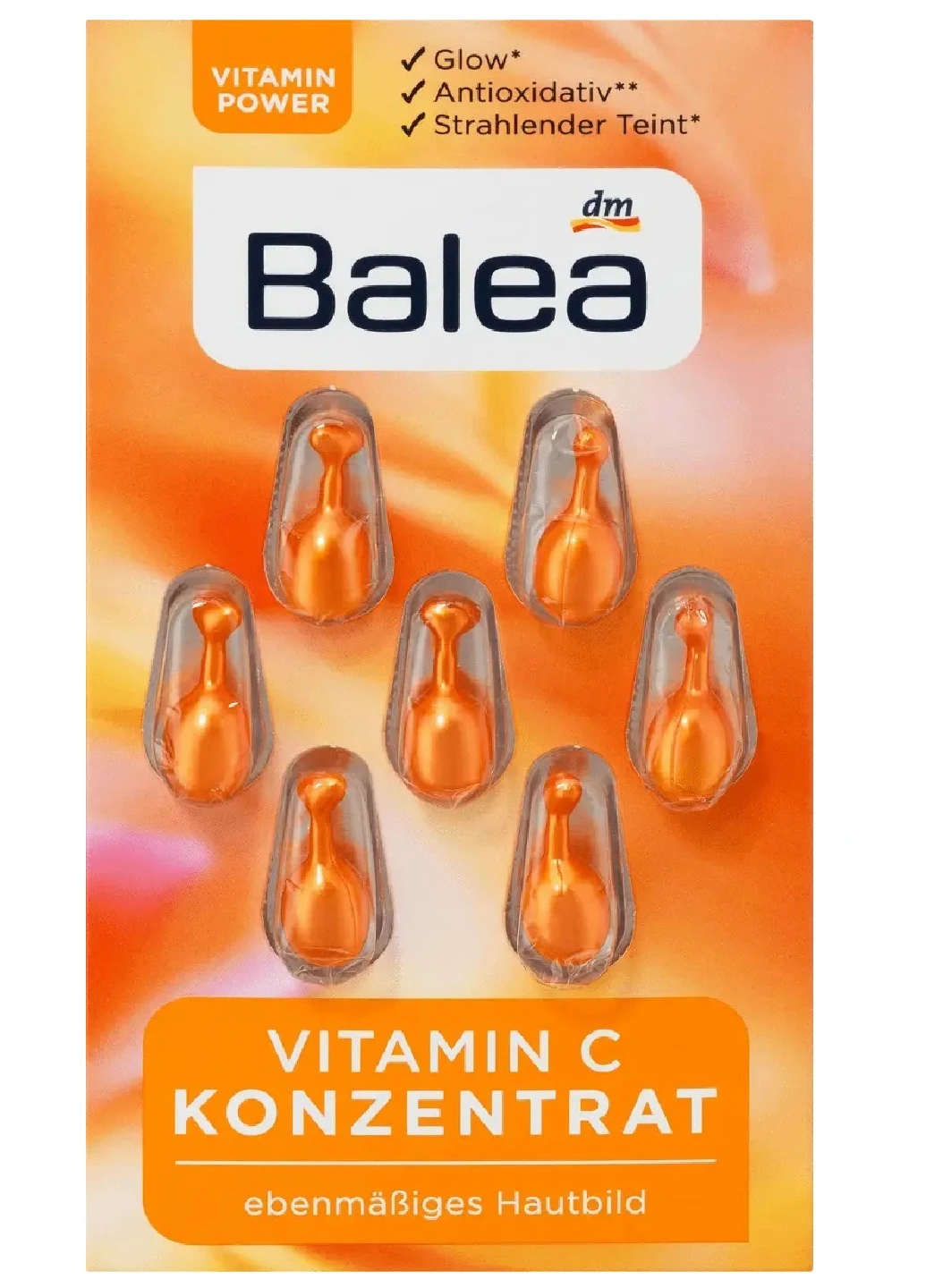 Концентрат у капсулах Vitamin C, 7шт Balea (256711487)