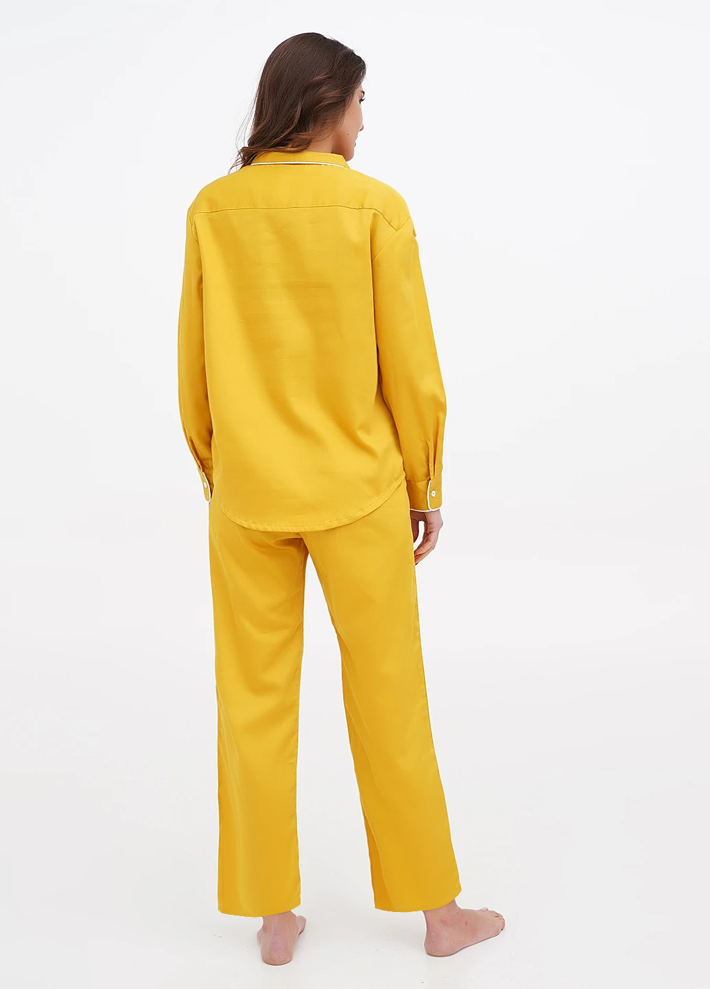 Желтая всесезон пижама (рубашка, брюки) рубашка + брюки MOONS