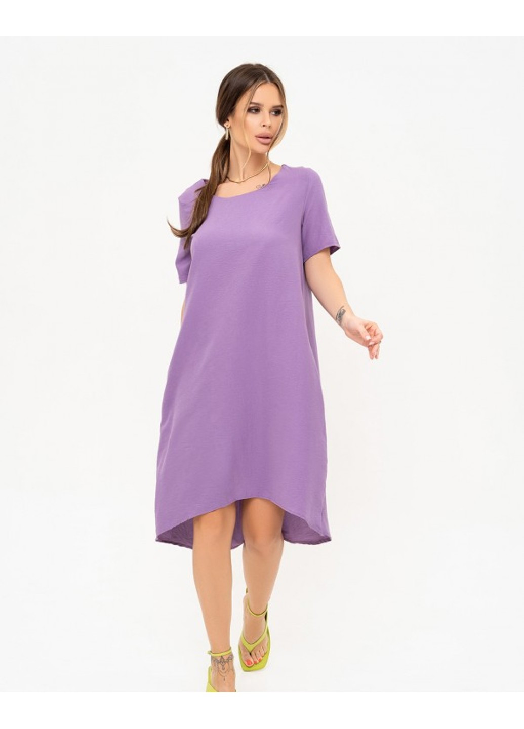 Фиолетовое повседневный платья 13908 сиреневый ISSA PLUS