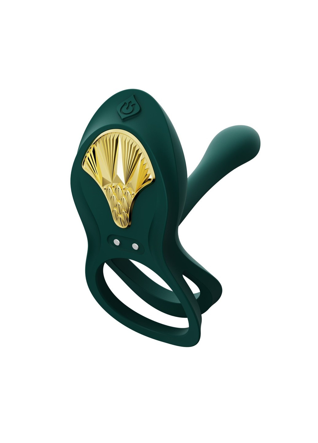 Смартэрекционное кольцо BAYEK Turquoise Green, двойное с вводимой частью, пульт ДУ Zalo (258470952)