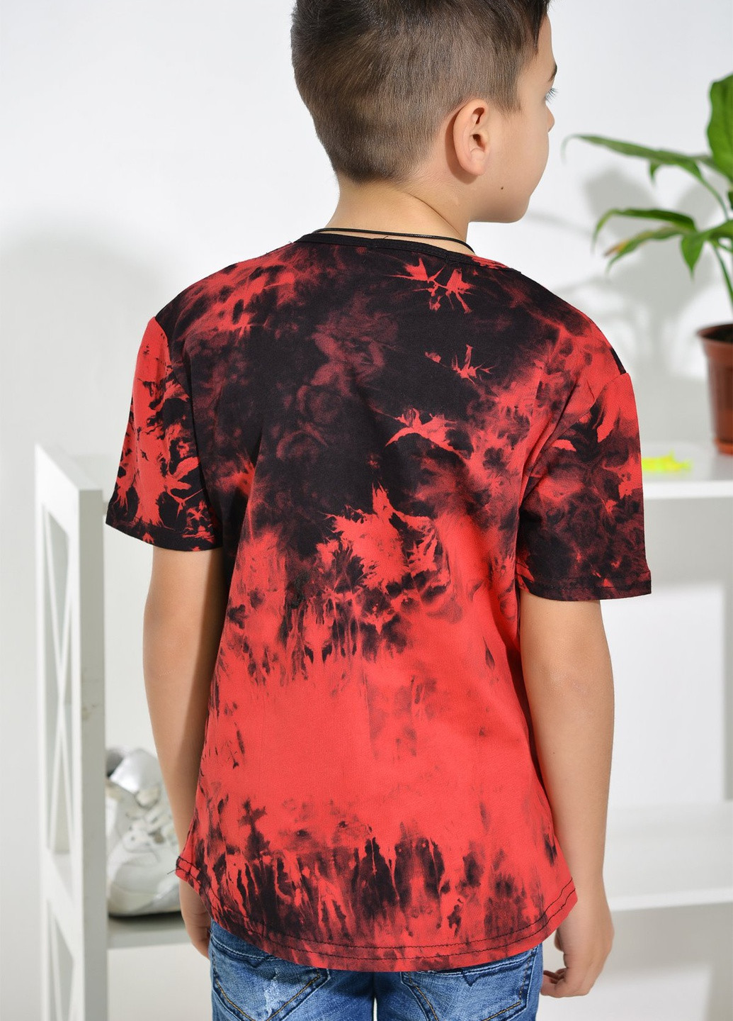 Червона футболки сорочки футболка на хлопчика червона (thrasher) Lemanta