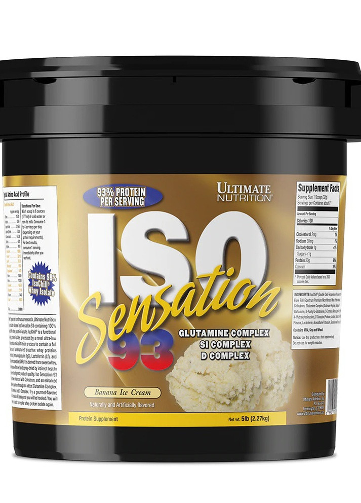 Iso Sensation 93 2270 g /71 servings/ Banana Ice Cream Ultimate Nutrition (257440448)