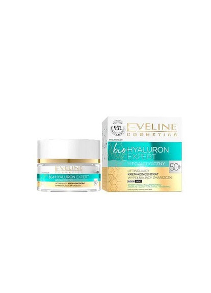 Крем для лица день ночь Cosmetics 50+ Bio Hyaluron Expert 50 мл Eveline (258616041)