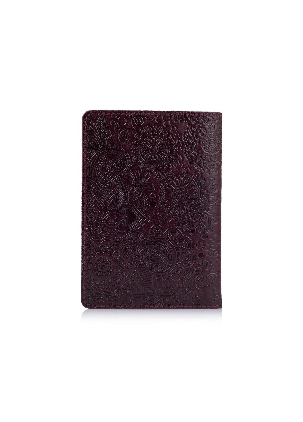 Обкладинка-органайзер для документів зі шкіри HiArt Mehendi Art AD-01-C19-1718-T005 Фіолетовий Hi Art (268371164)
