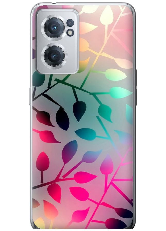 Силиконовый чехол 'Листья' для Endorphone OnePlus Nord CE 2 (262978388)