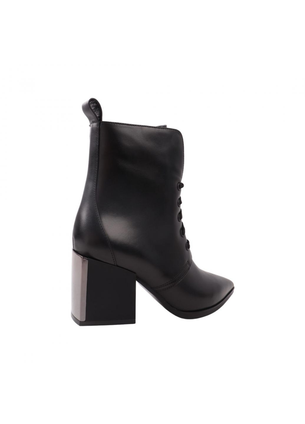 Черные ботильоны женские черные натуральная кожа Beratroni 14-21DH
